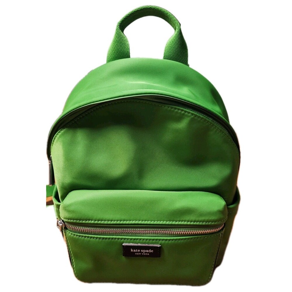 Kate Spade Sam Icon Nylon Small Green Backpack Retail $298